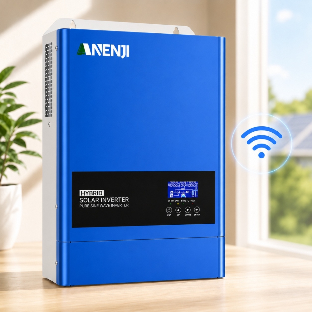 6,2 кВт LiFePO4 Комплект резервного живлення інвертор Anenji WiFi + акумулятор Genix Green 51.2V 100Ah