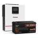 2,5 кВт*год LiFePO4 Комплект резервного живлення Humsienk інвертор 1 кВт + 12V/200Ah акумулятор