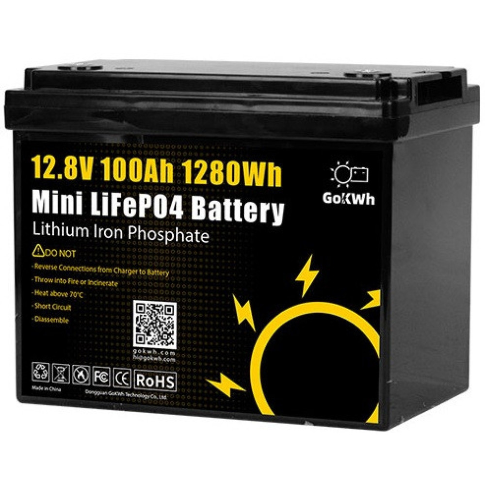 3,5 кВт LiFePO4 Комплект резервного живлення інвертор Daxtromn Power + 2 Акумулятори 12V/100Ah GoKWh Mini для будинку, квартири