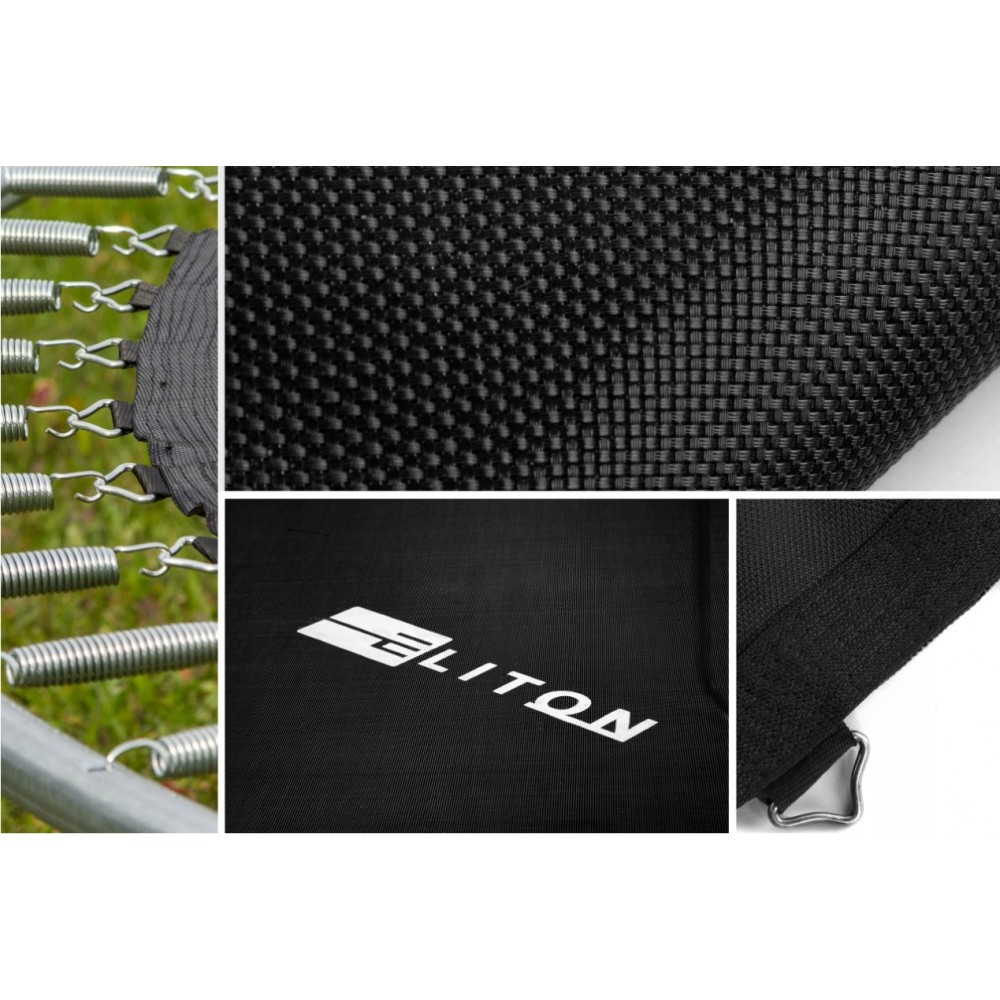 Батут Eliton 312 см з сіткою синій