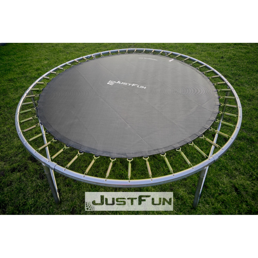 Батут Just Fun 305-312 см Blue внутрішня сітка
