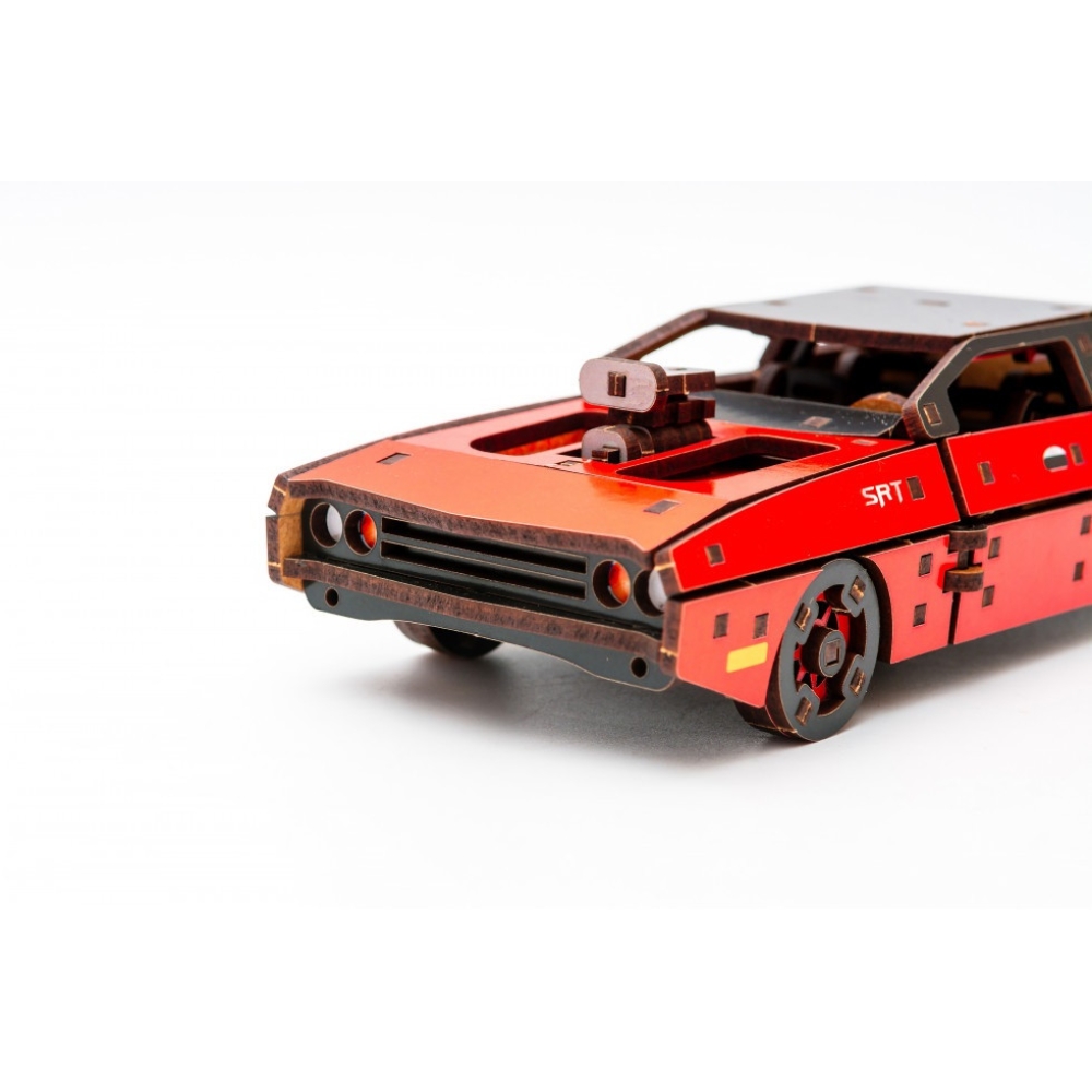 Дерев'яний 3D конструктор Fast Furious (червона)