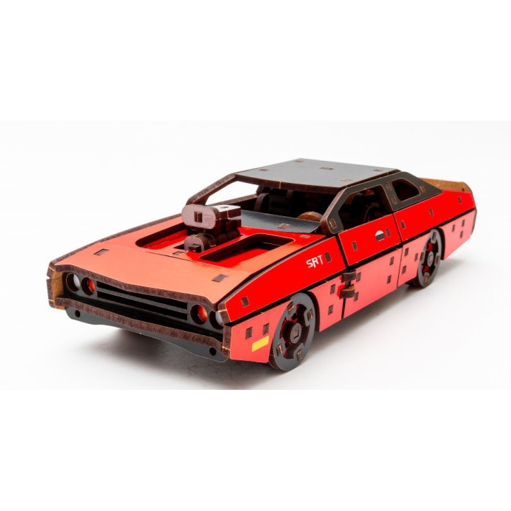 Дерев'яний 3D конструктор Fast Furious (червона)