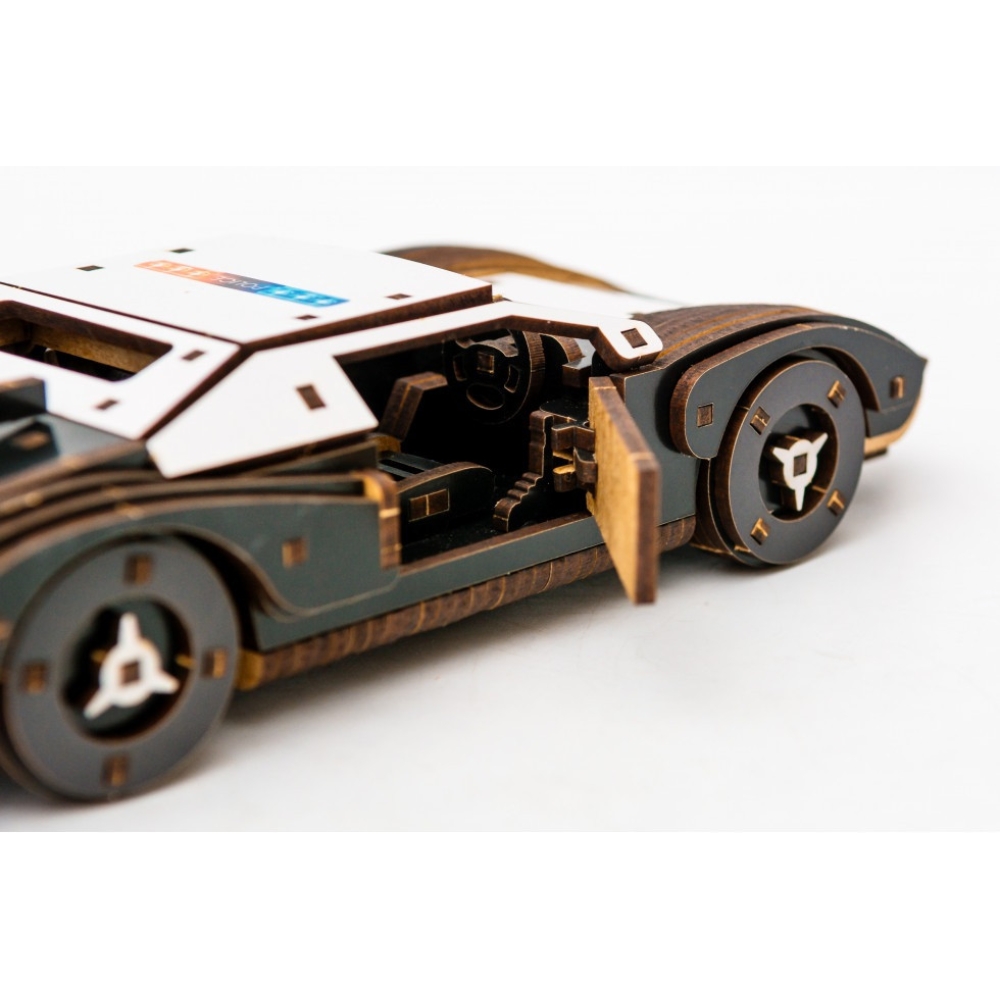 Дерев’яний 3D конструктор «Fast car Gt» чорний