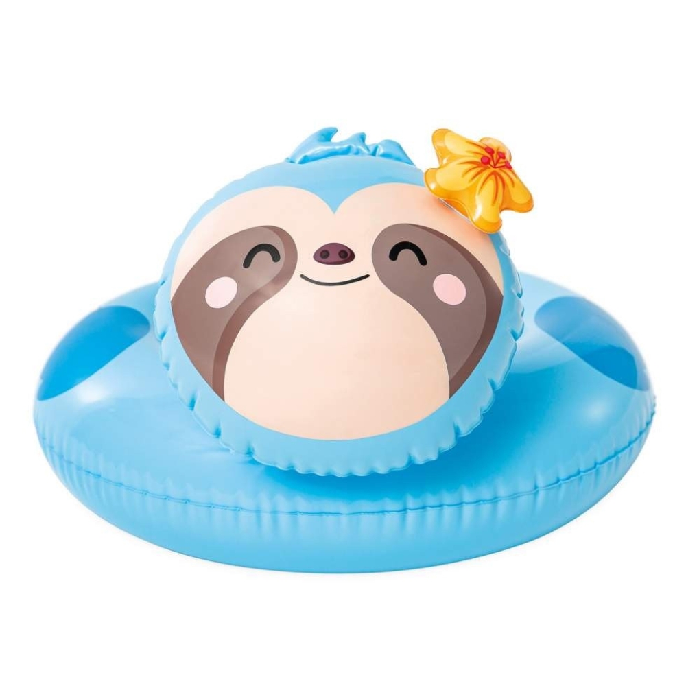 Надувне коло Лінивець, 58x55см, 3-6л, Intex 59220-sloth