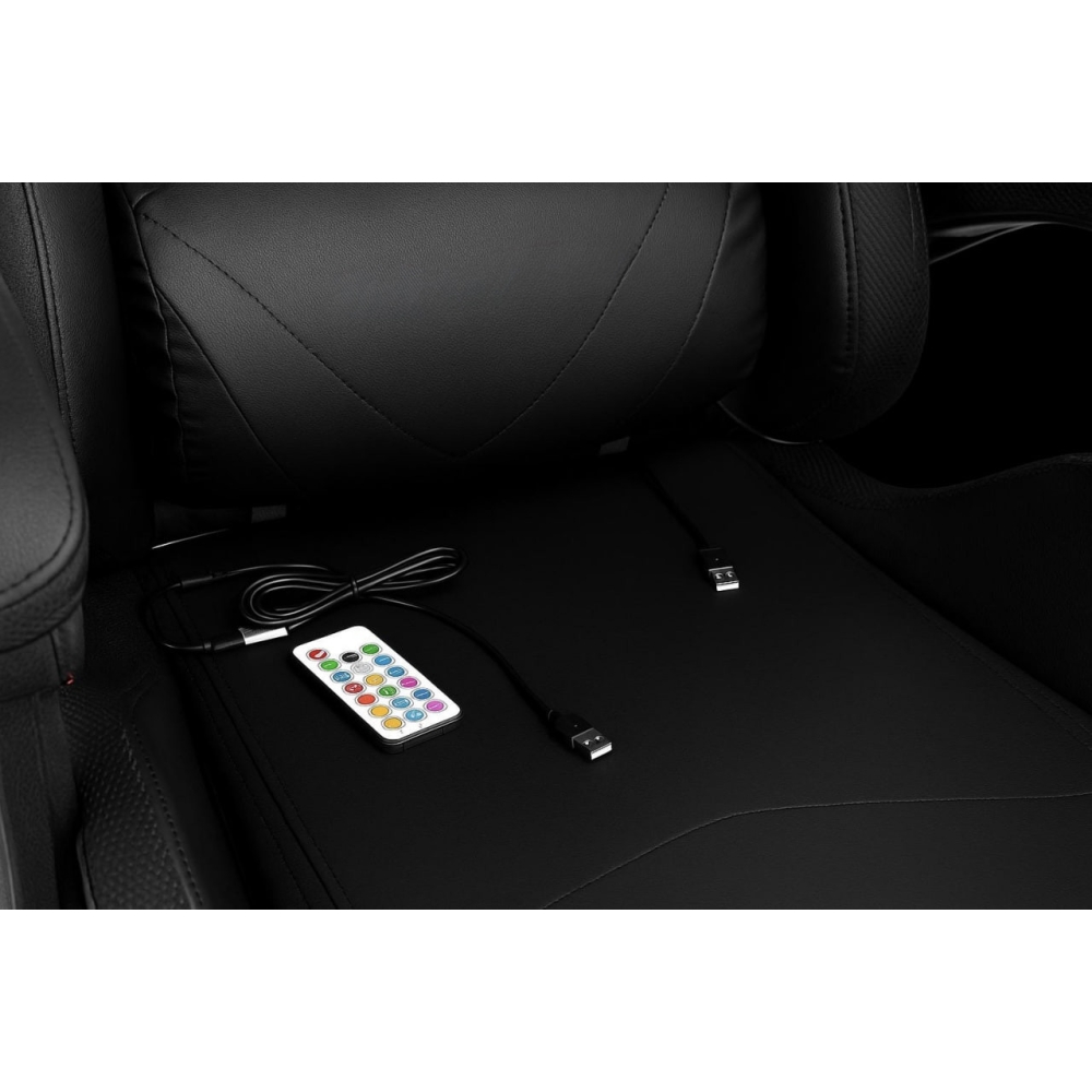 Геймерське крісло ProGame з підсвіткою RGB, комп'ютерне GX-150 ігрове