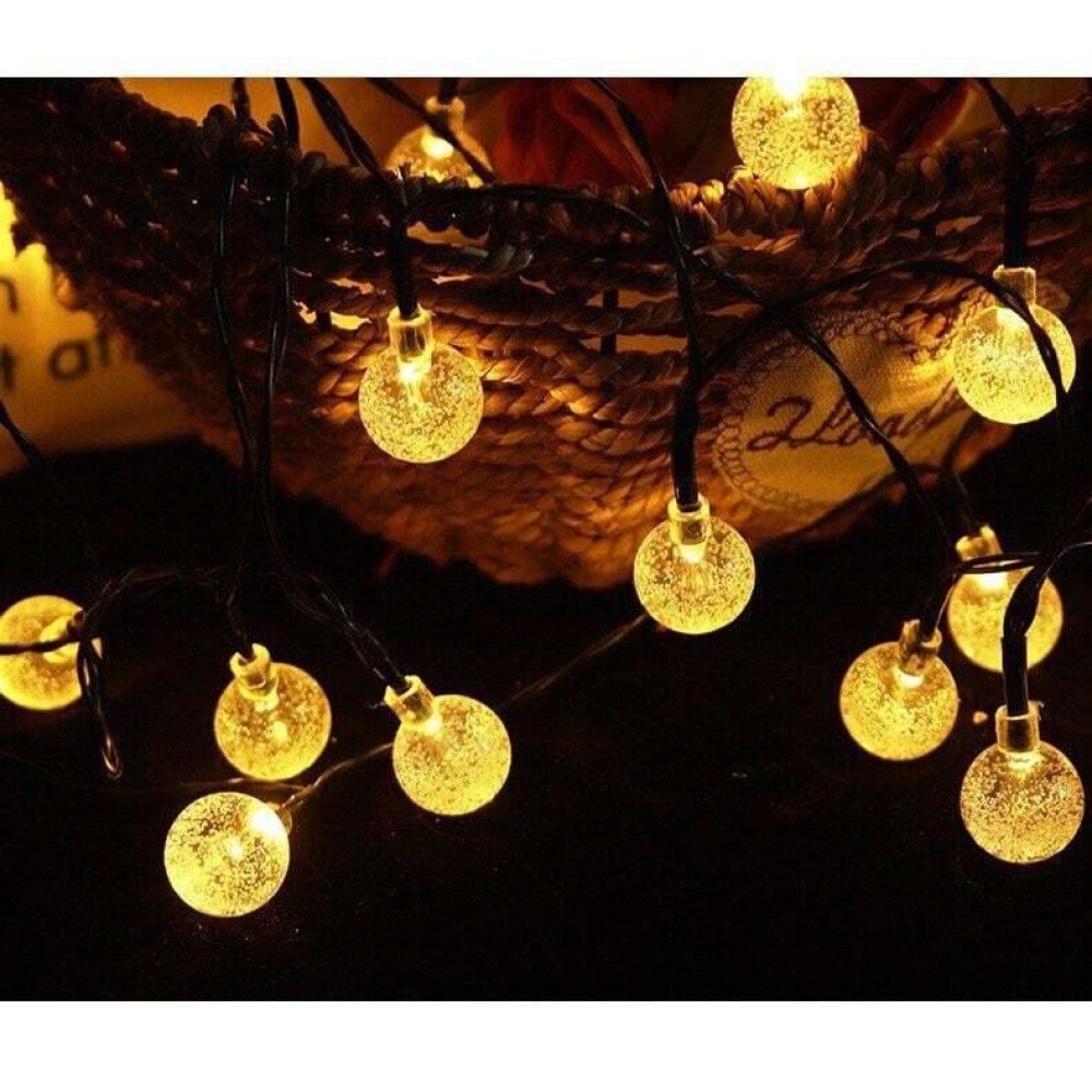 Гірлянда LED-ланцюг LightZone 10 кульок (золотисті) 2,25м на батарейках
