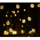 Гірлянда LED-ланцюг LightZone 10 кульок (золотисті) 2,25м на батарейках