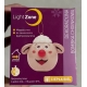 Декоративна ялинкова іграшка-куля Вівця з миготливим носом Light Zone