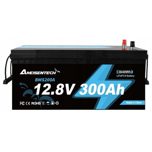 LiFePO4 12V 300Ah Акумулятор Ameisentech, BMS, 3840Wh