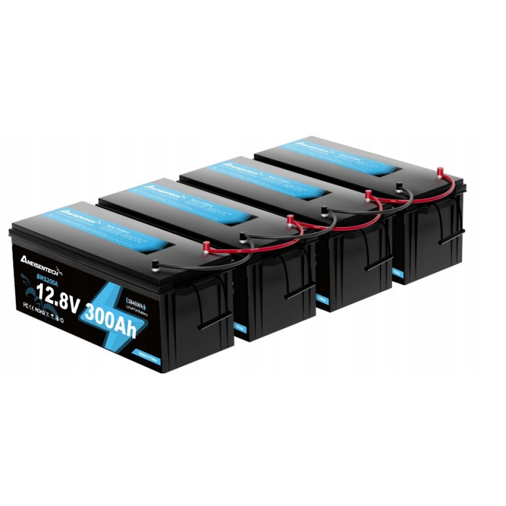 LiFePO4 12V 300Ah Акумулятор Ameisentech, BMS, 3840Wh