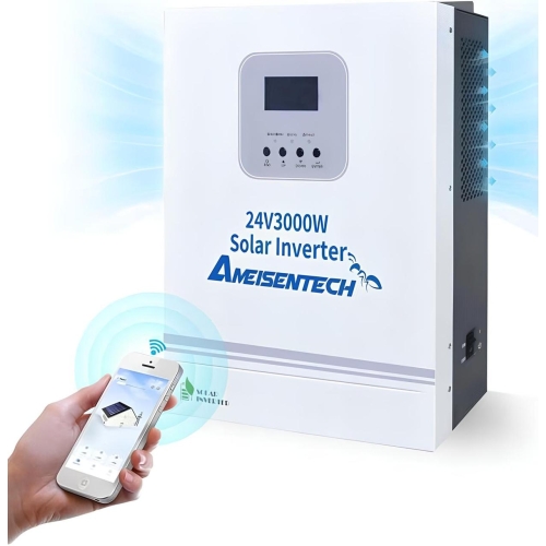 3 кВт Інвертор гібридний Ameisentech WiFi 24 В, струм заряду 100 А, для АКБ