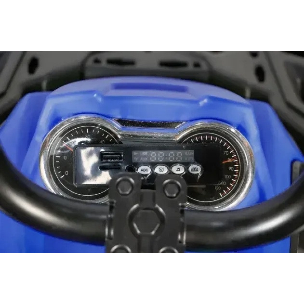 Квадроцикл дитячий VOLSO VS1288B2 2х25 Вт, 12 В 7 Ah, до 30 кг, MP3 синій