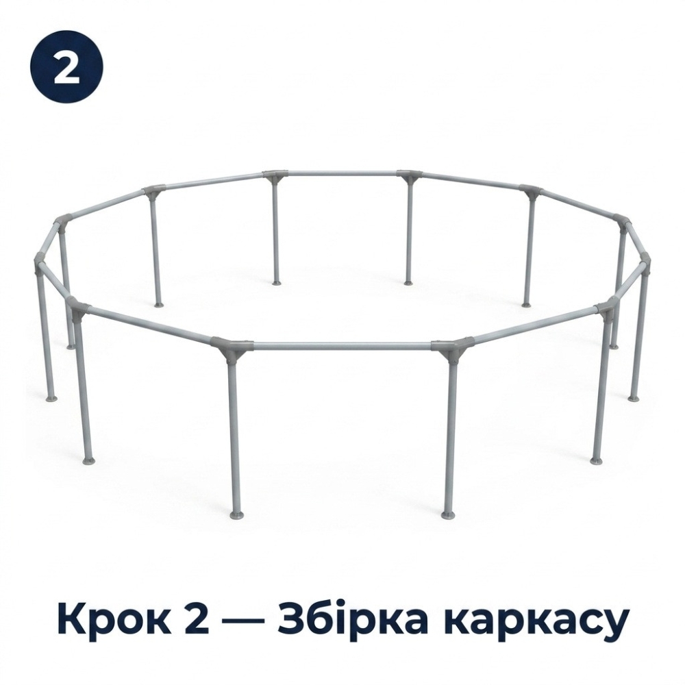 Басейн каркасний Avenli 17798EU, круглий 305 x 76 см, 4383 л
