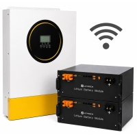 11 кВт LiFePO4 Комплект резервного живлення: гібридний інвертор Anenji WiFi + 2 акумулятора 51.2V 100Ah Lithtech