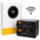 11 кВт LiFePO4 Комплект резервного живлення: гібридний інвертор Anenji WiFi + 2 акумулятора 51.2V 100Ah Lithtech
