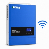 6.2 кВт Інвертор Anenji WiFi з подвійним виходом, Гібридний з низьким рівнем шуму MPPT 120А, 48 В