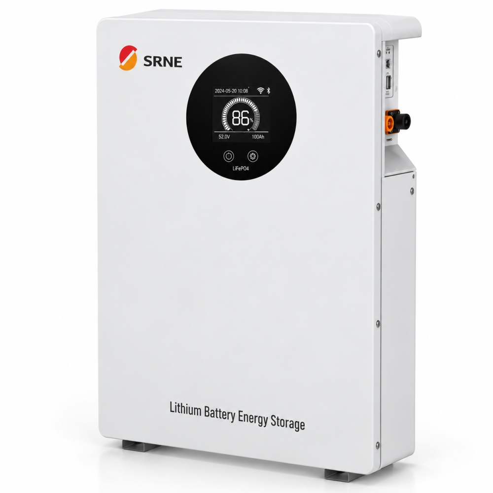 11 кВт LiFePO4 Комплект інвертор Aninerel, Wi-Fi Produced by Anenji + 2 акумулятори SRNE 51.2V 100Ah, BMS