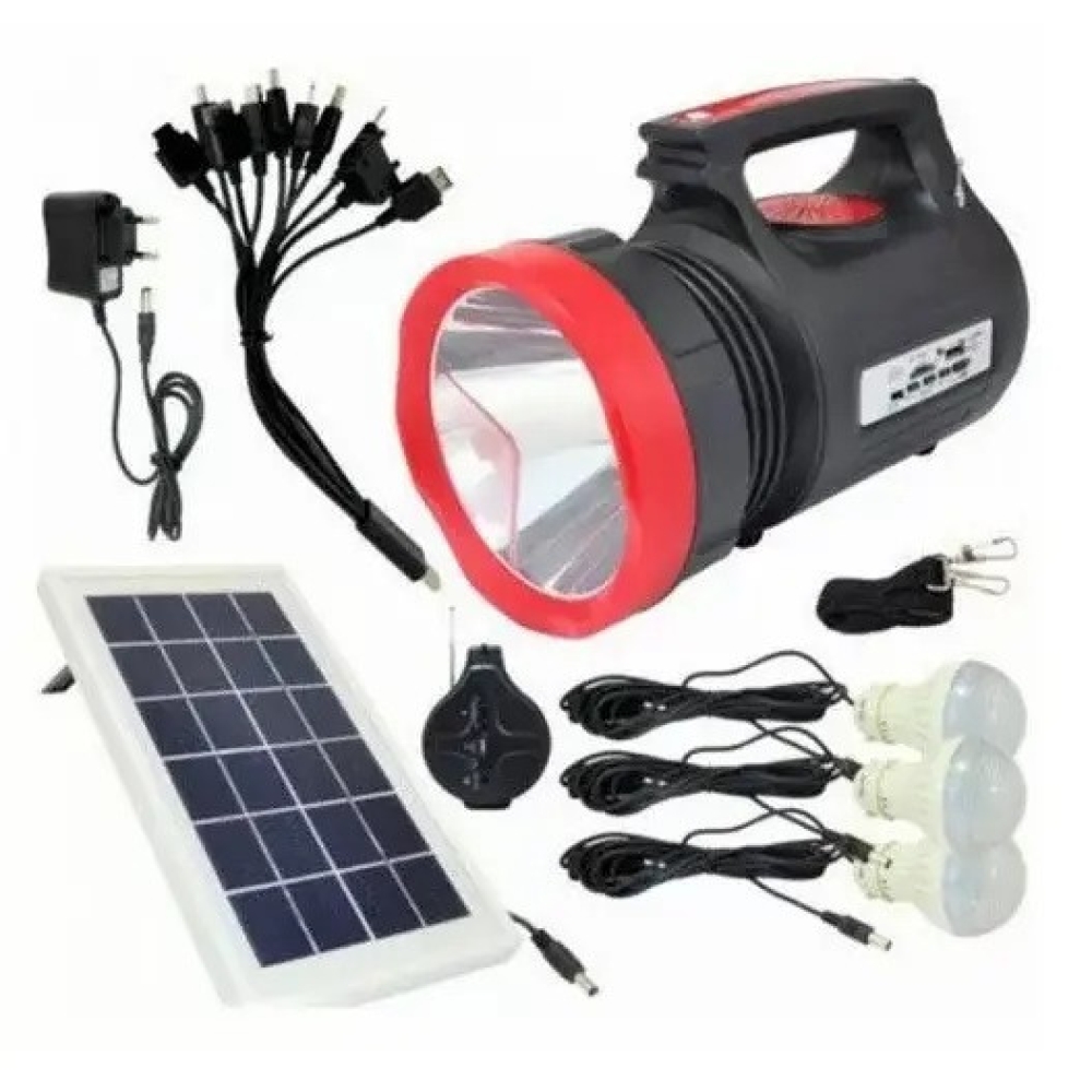 Ліхтар кемпінговий (станція) Luxury YJ-1908 10W+22SMD + MP3 FM + P.B.+ solar + ЗУ220В + 3 режими