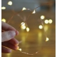 Гірлянда крапля роси мідний провід 2м 20 LED (на 2 батарейки) Warm White