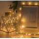 Гірлянда крапля роси мідний провід 2м 20 LED (на 2 батарейки) Warm White