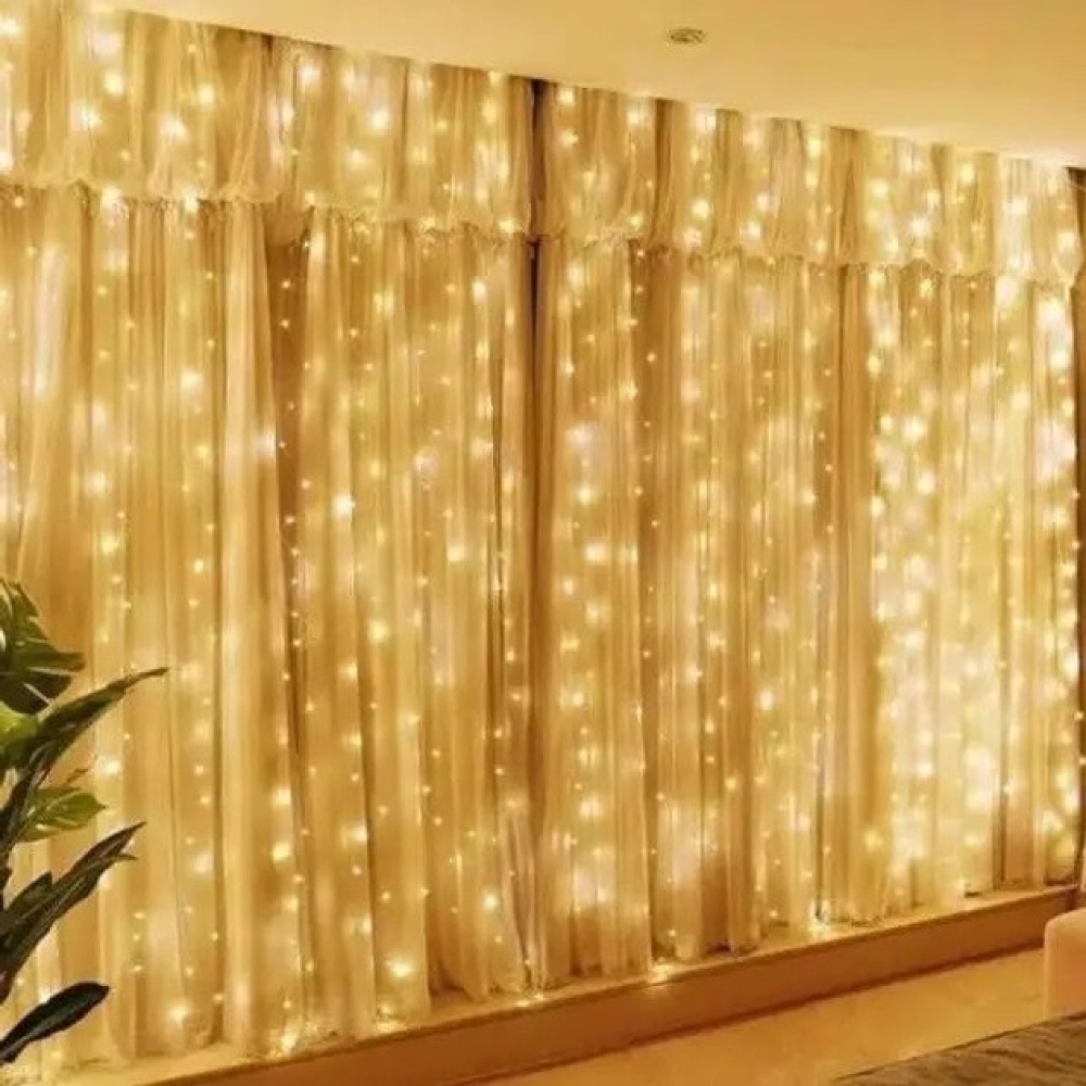 Гірлянда електрична водоспад 2х2м 240LED теплий колір