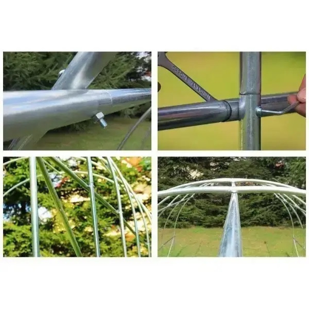 Теплиця 9м² -450 х 200 *200 см Біла Just Garden