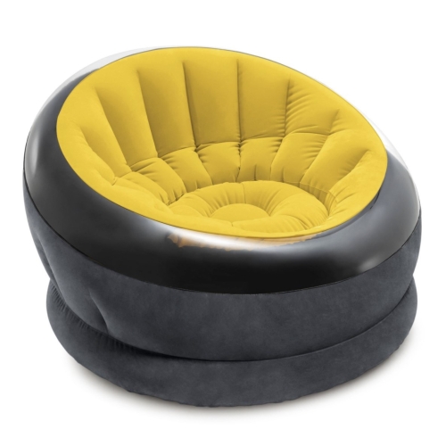 Крісло надувне Intex 68582-yellow (112 x 109 x 69см)