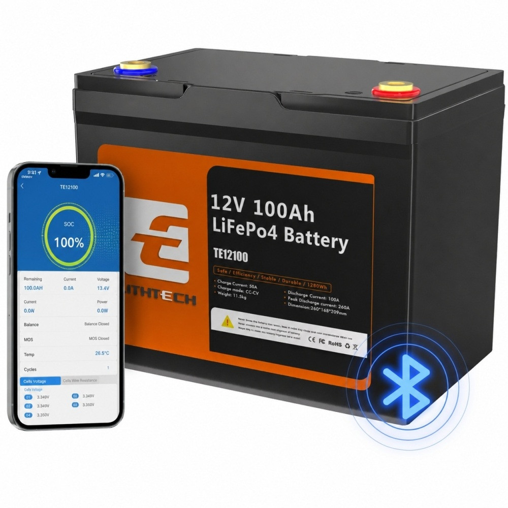 3.2 кВа LiFePO4 Комплект резервного живлення інвертор Daxtromn + 2 акумулятора Lithtech 12V 100Ah з Bluetooth, BMS