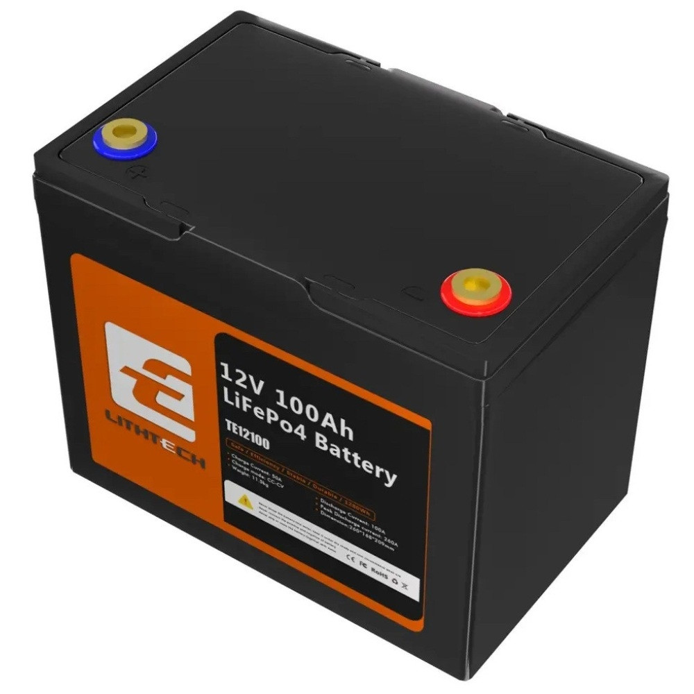 3.2 кВа LiFePO4 Комплект резервного живлення інвертор Daxtromn + 2 акумулятора Lithtech 12V 100Ah з Bluetooth, BMS