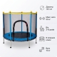 Батут дитячий 140 см Fitonix із захисною сіткою + 6 опорних ніжок Blue