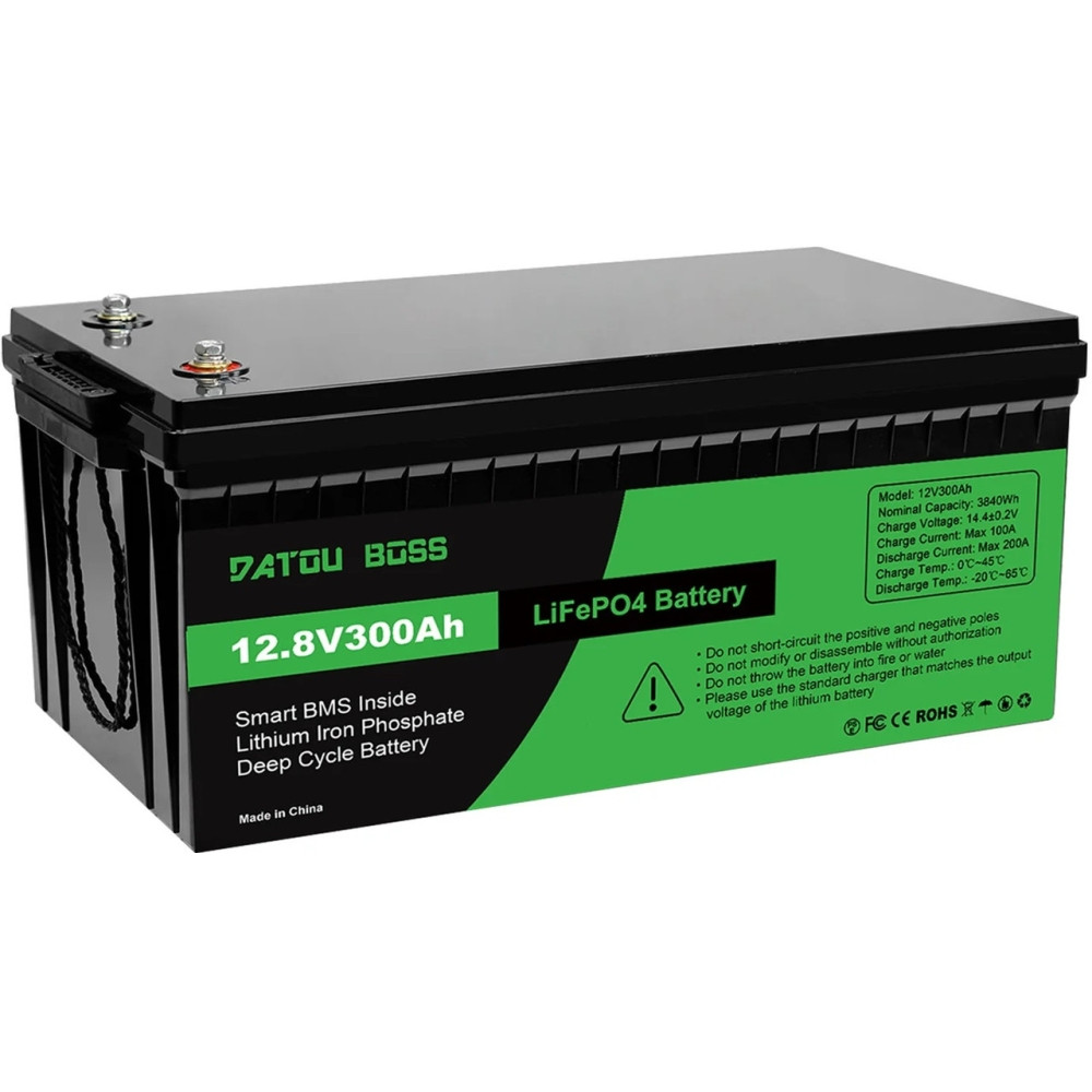 1,8 кВт Комплект резервного живлення Інвертор Datouboss + акумулятор 12V/300Ah для будинку, квартири