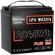 LiFePO4 12V/160Ah 150A BMS акумулятор Humsienk 2048 Вт*год для систем резервного живлення