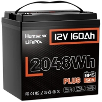 LiFePO4 12V/160Ah 150A BMS акумулятор Humsienk 2048 Вт*год для систем резервного живлення