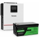 3,8 кВт*год LiFePO4 Комплект резервного живлення інвертор Humsienk 1 кВт + 12V/300Ah акумулятор Datouboss