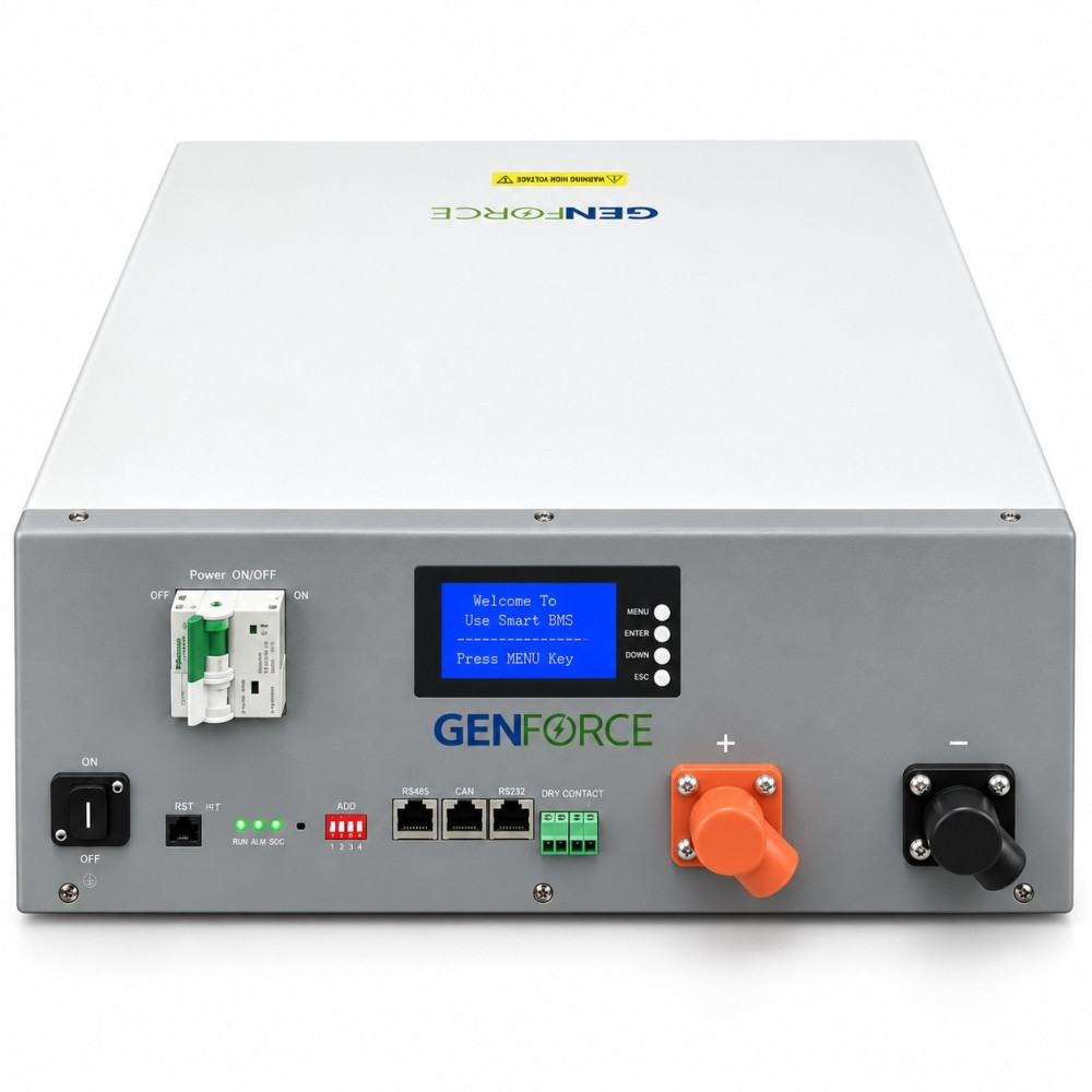 11 кВт LiFePO4 Комплект інвертор Aninerel, Wi-Fi Produced by Anenji + акумулятор GENFORCE 51.2V 100Ah, BMS, рековий