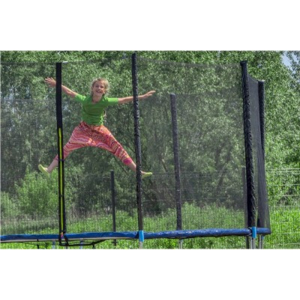 Батут Just Jump 312 см зовнішня захисна сітка, 10 футів для дітей стрибковий Синій