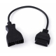 Перехідник 12-Pin GM на OBD-2 16pin для Daewoo Ланос, Sens, ВАЗ, Сенс