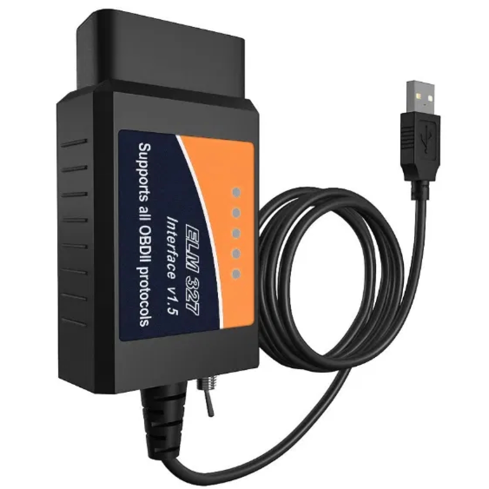 Адаптер сканер USB ELM327 PIC 25K80 v1.5 Ford + перемикач MS / HS OBD