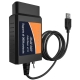 Адаптер сканер USB ELM327 PIC 25K80 v1.5 Ford + перемикач MS / HS OBD