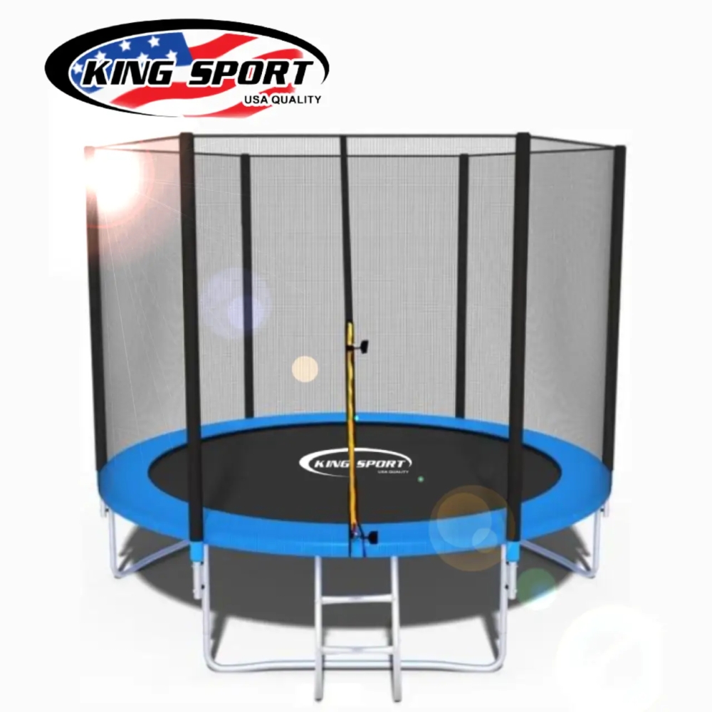 Батут 312см King Sport c сіткою та драбинкою Посилений