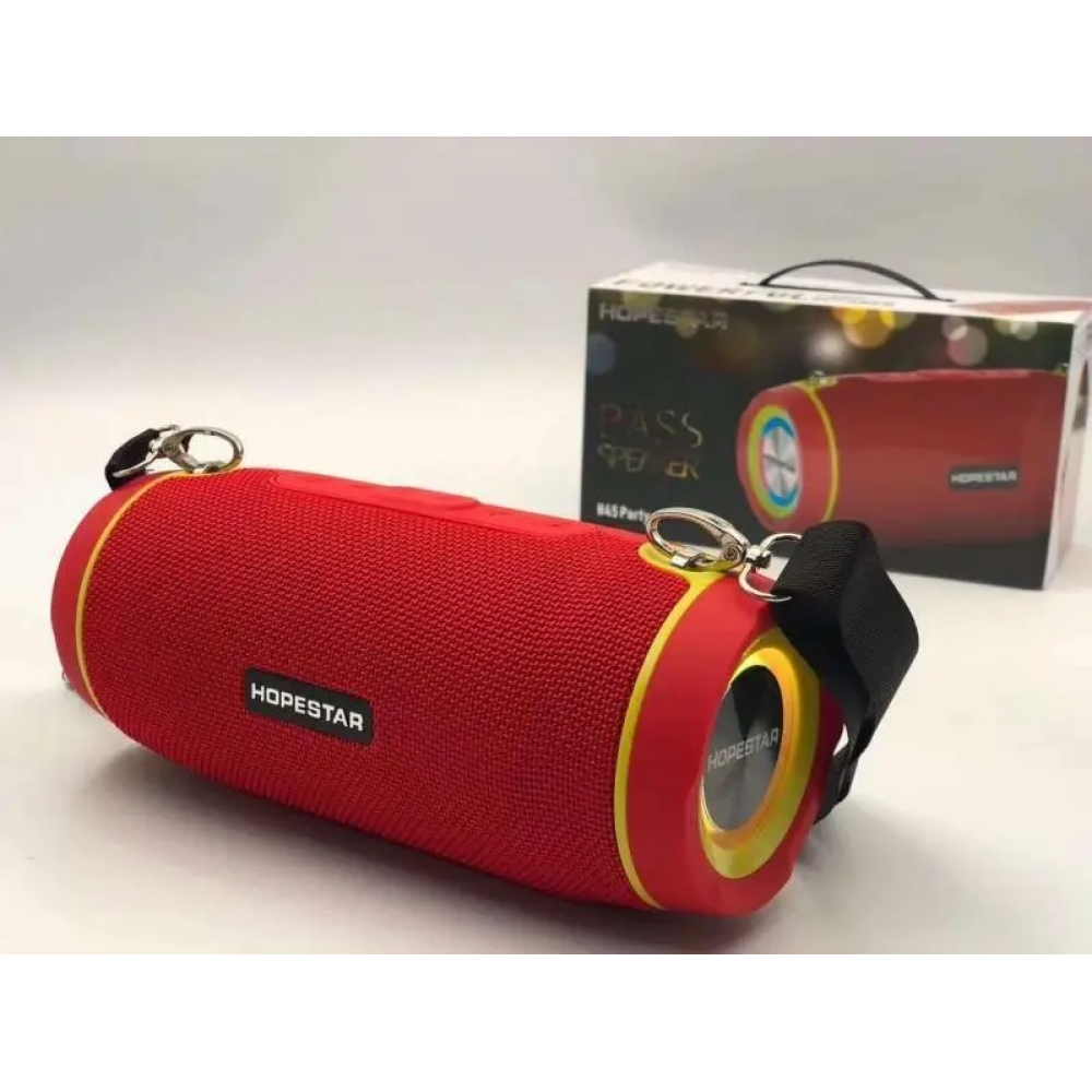Бездротова Bluetooth колонка mini speaker Hopestar H45 Party + Power bank 10Вт