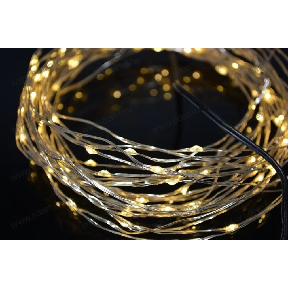 Гірлянда Роса 10м 100 led Теплий білий Warm White
