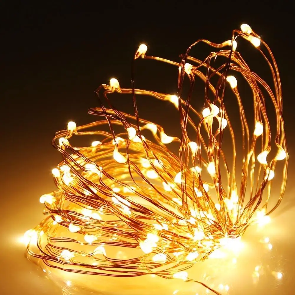 Гірлянда Роса 10м 100 led Теплий білий Warm White