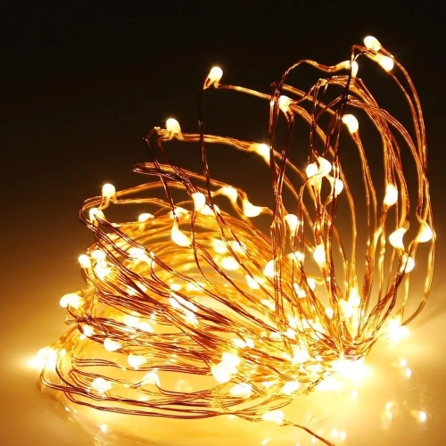 Гірлянда Роса 10м 100 led Теплий білий Warm White