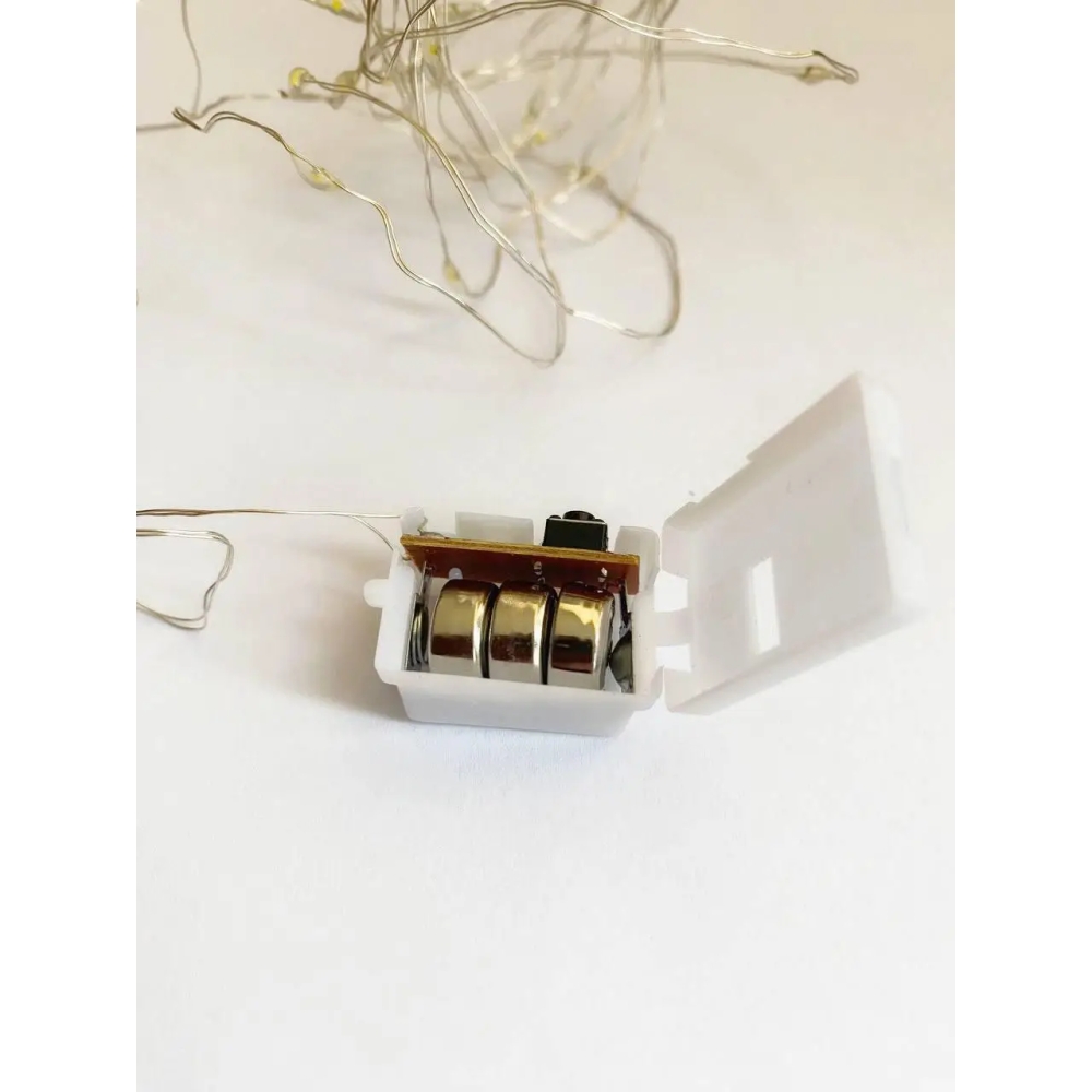 Гірлянда на батарейках-шайбах Роса 2м 20 LED Warm White