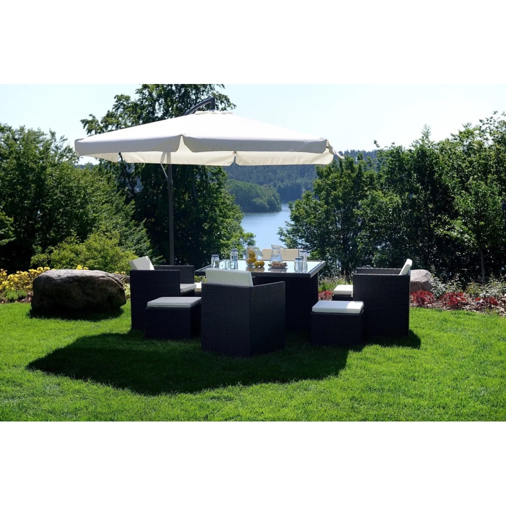 Парасоля садова кутова з нахилом Avko Garden бежева 3 метри