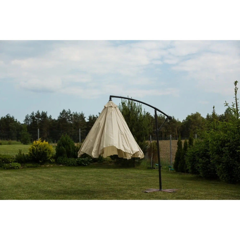 Парасоля садова кутова з нахилом Avko Garden бежева 3 метри