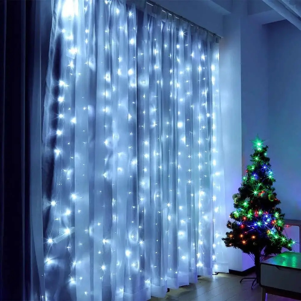 Гірлянда електрична водоспад 2х2м 240LED холодний білий