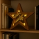 Новорічна декоративна Різдвяна зірка 35 см на батарейках LightZone, таймер, теплий білий